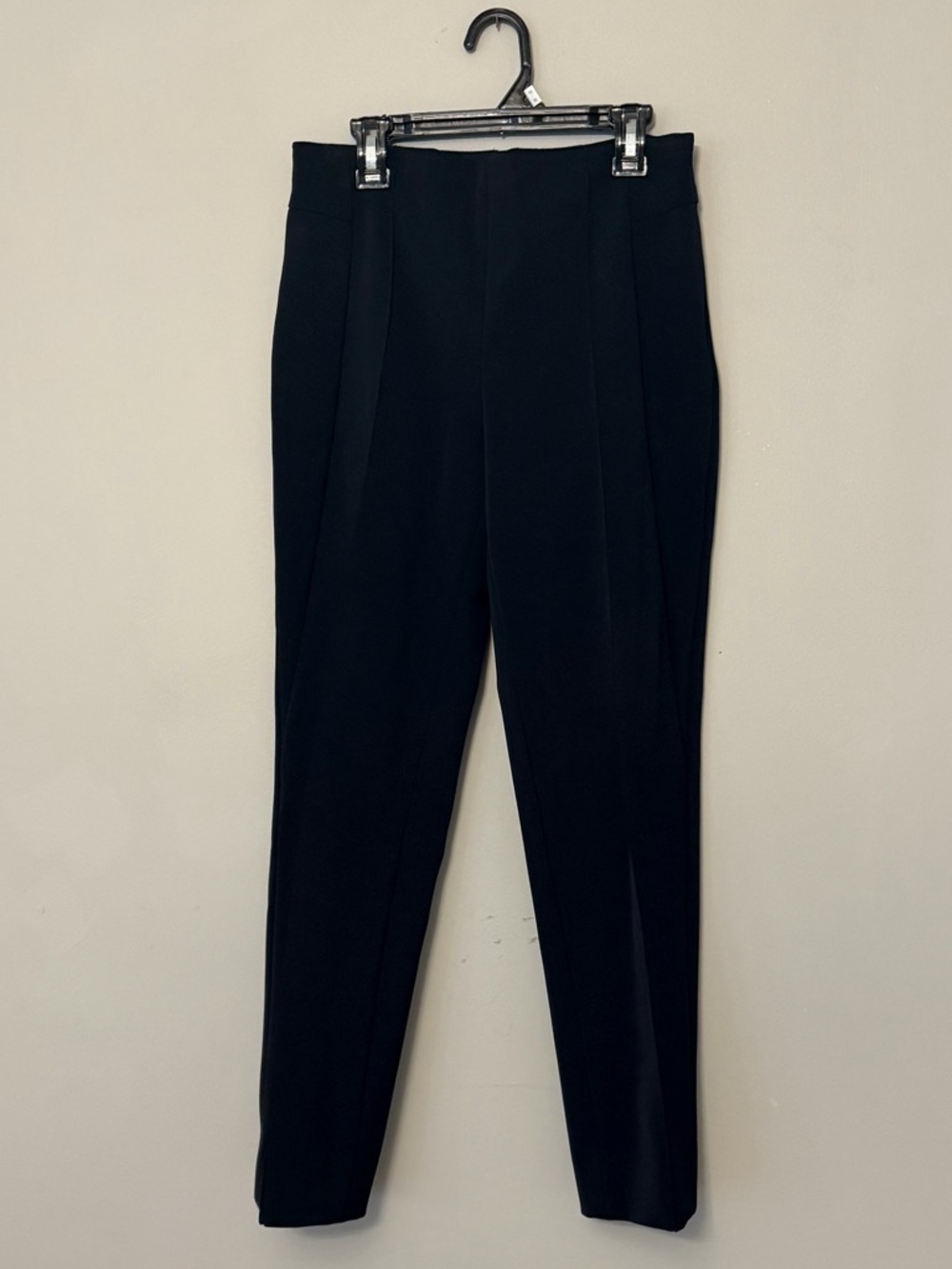 ESCADA Black Tailored Pants Size 34 Side Zip 25” Inseam